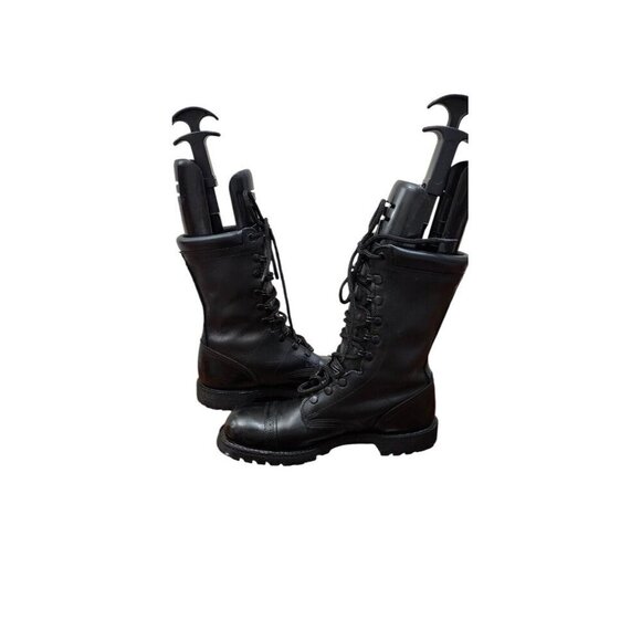 Corcoran 1525 Men\'s 8D Black Leather Combat Jump Boots Made in USA Vibram Sole